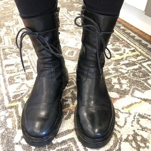 Anne Demeulemeester combat boots